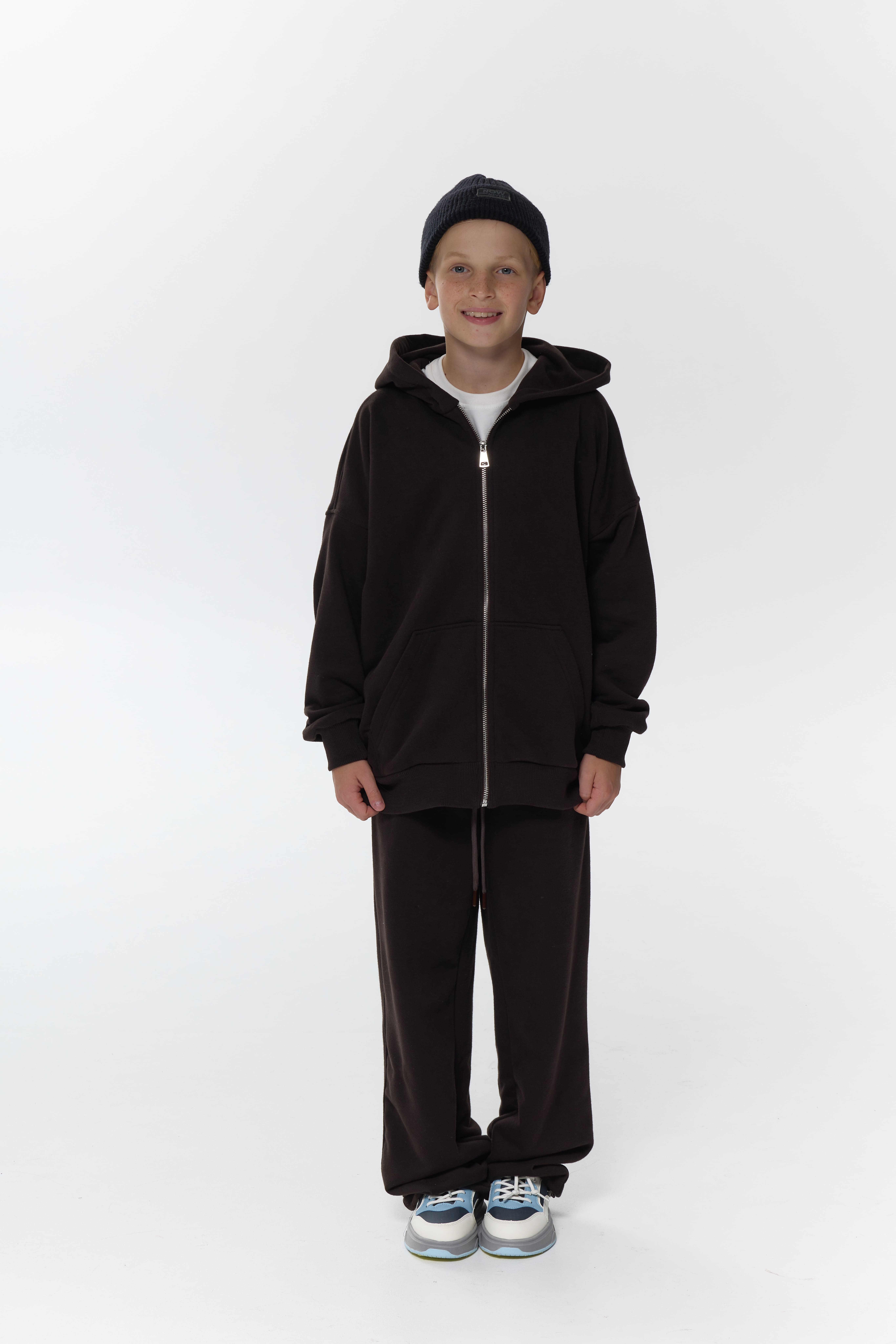 Худі зіп barvà шоколад unisex
